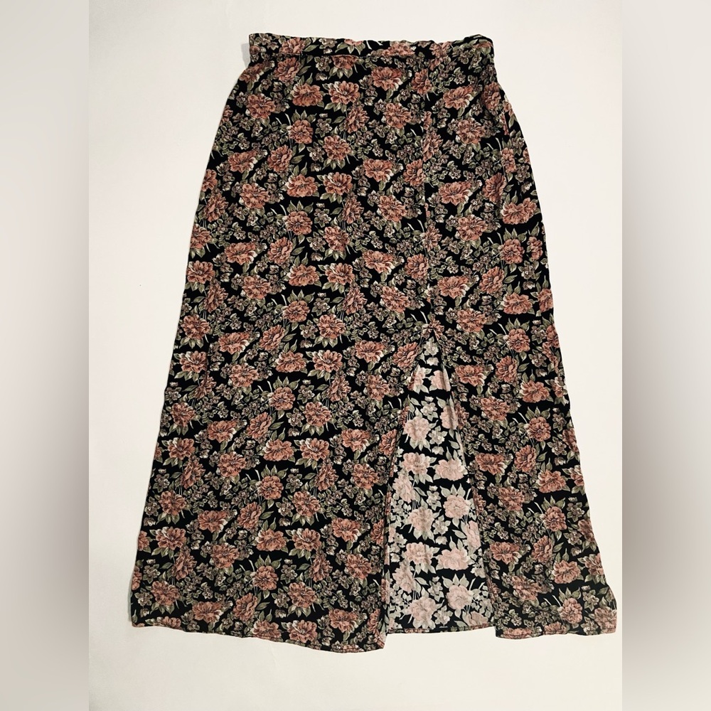 American Eagle Outfitters Floral Slit Skirt